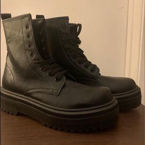 Black Combat Boot